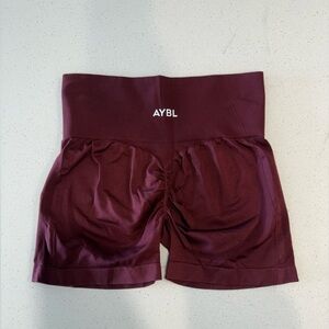 AYBL Women's Deep Red EMPOWER SEAMLESS SHORTS